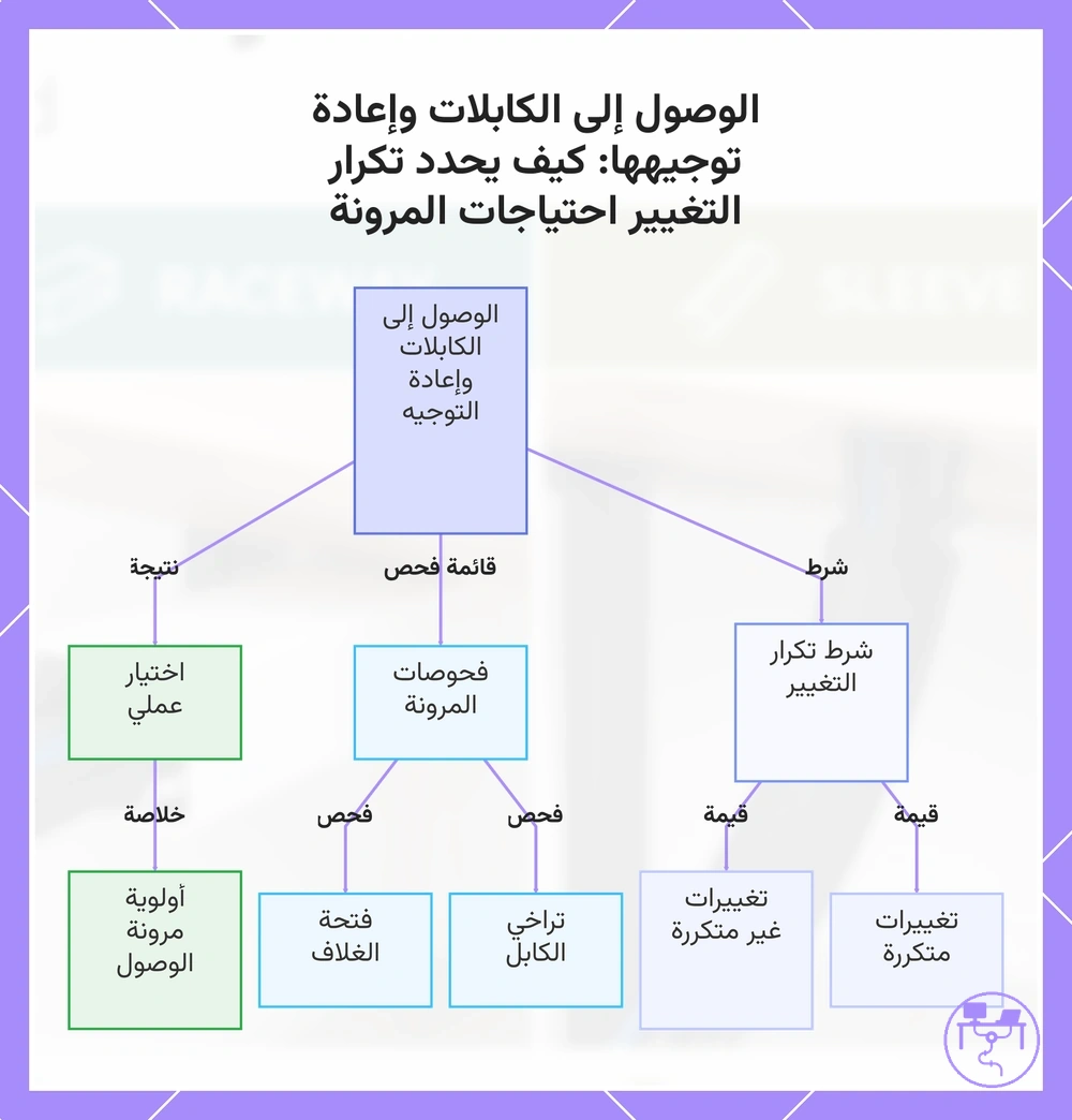 الوصول إلى الكابلات وإعادة توجيهها: كيف يحدد تكرار التغيير احتياجات المرونة