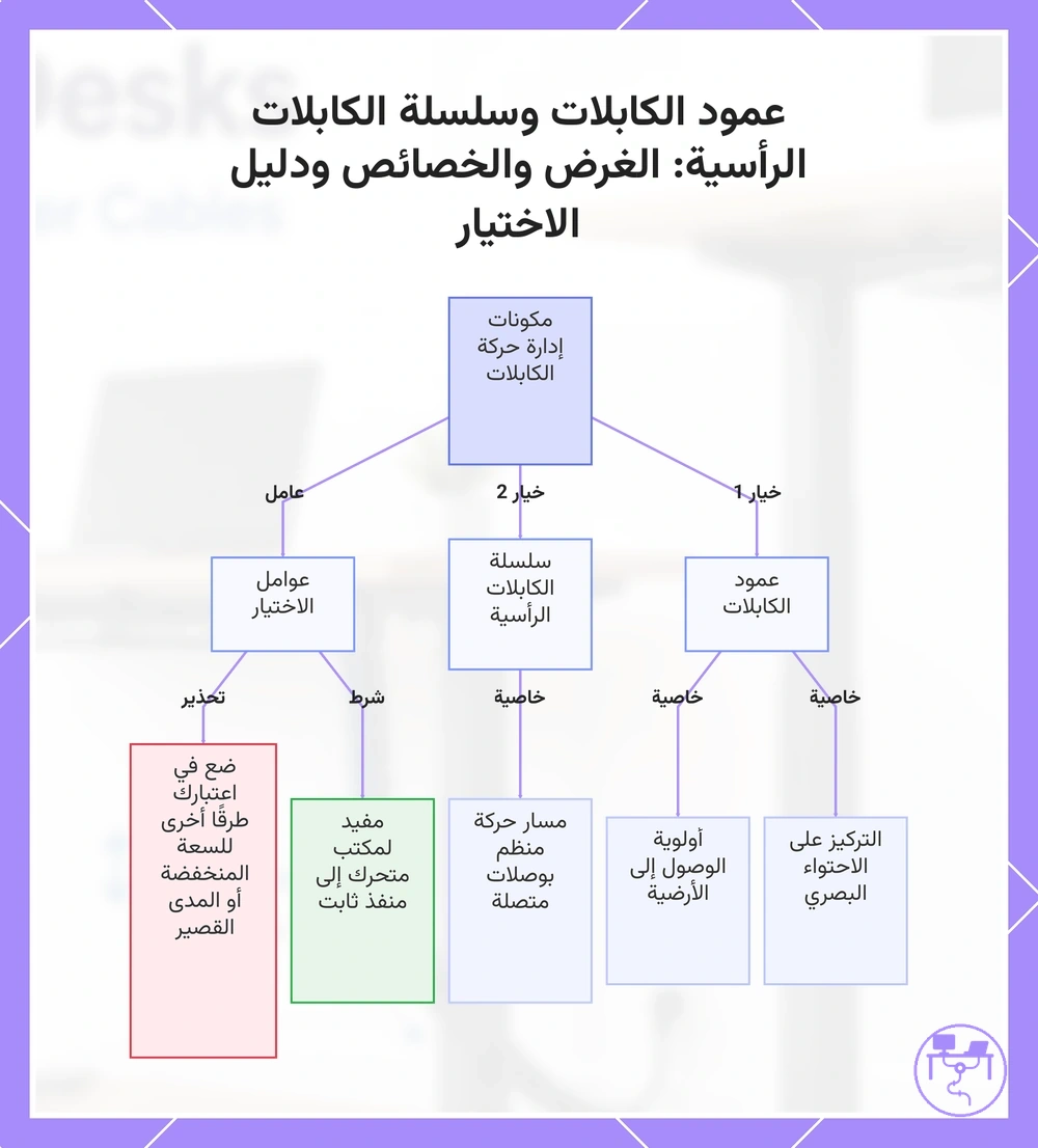 عمود الكابلات وسلسلة الكابلات الرأسية: الغرض والخصائص ودليل الاختيار