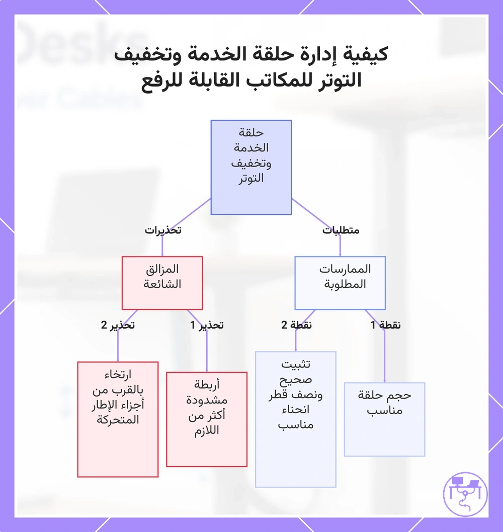 كيفية إدارة حلقة الخدمة وتخفيف التوتر للمكاتب القابلة للرفع