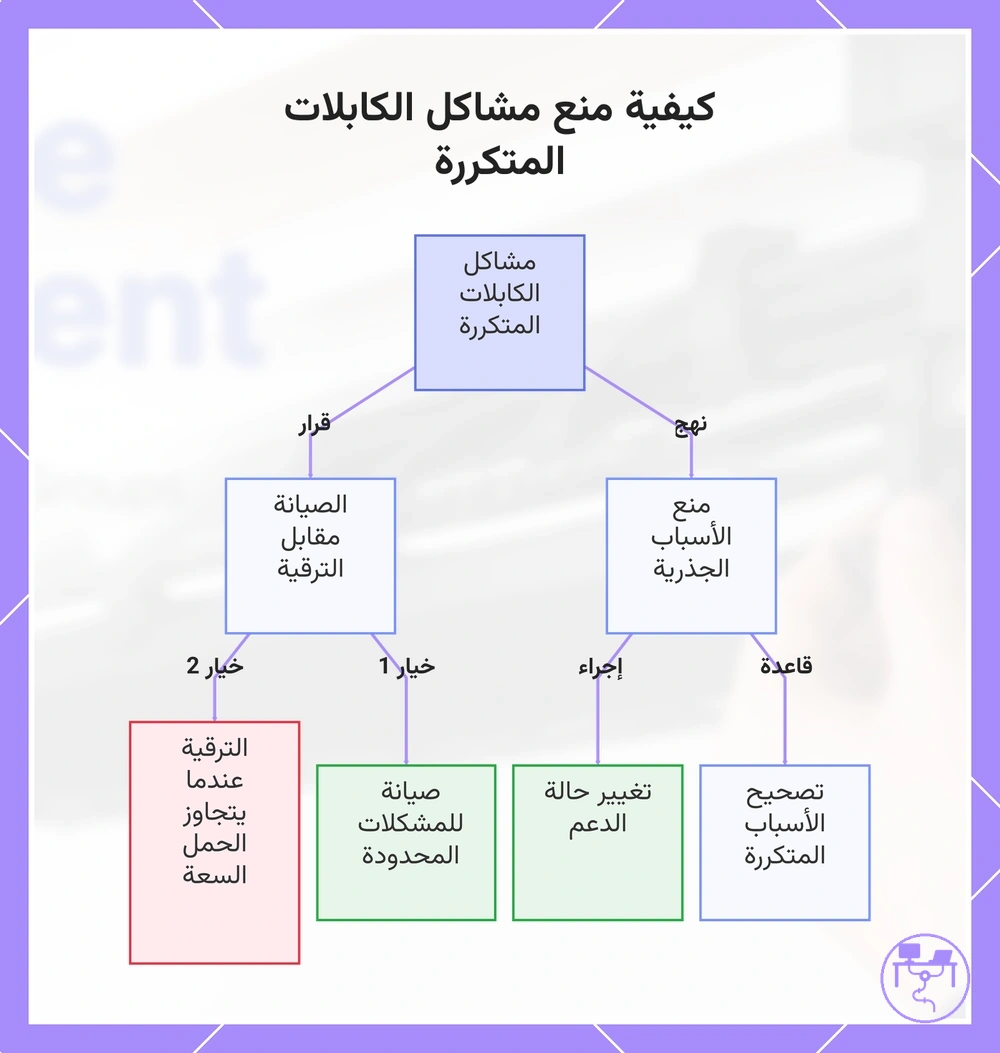 كيفية منع مشاكل الكابلات المتكررة