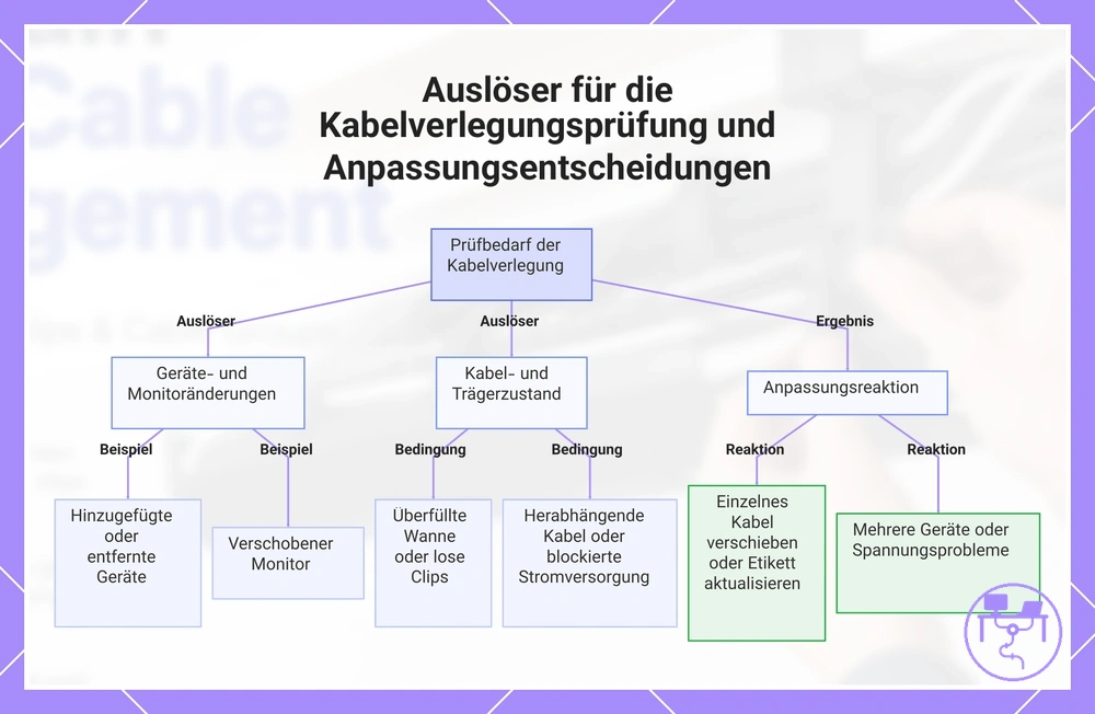 Auslöser für die Kabelverlegungsprüfung und Anpassungsentscheidungen