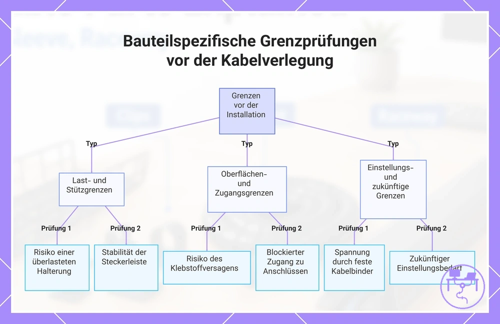 Bauteilspezifische Grenzprüfungen vor der Kabelverlegung
