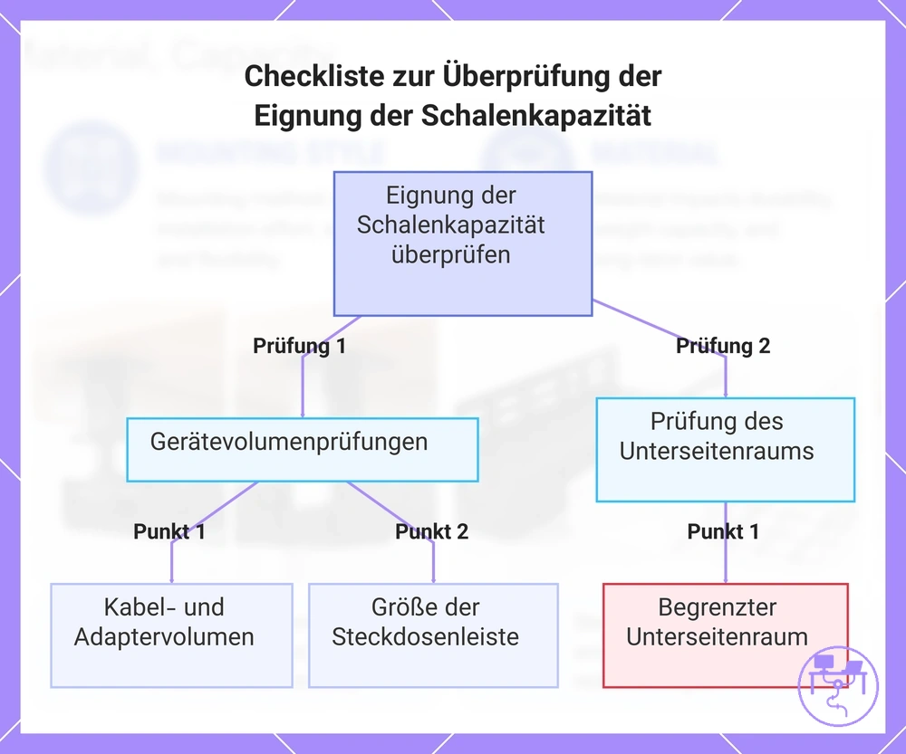 Checkliste zur Überprüfung der Eignung der Schalenkapazität