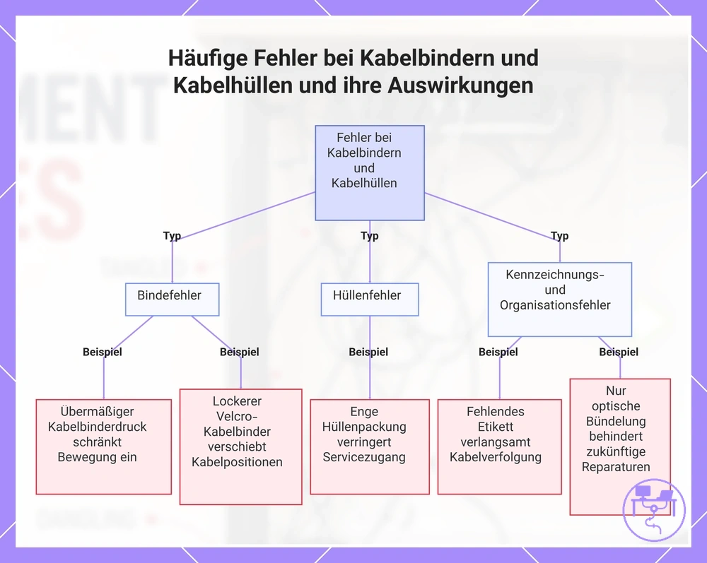 Häufige Fehler bei Kabelbindern und Kabelhüllen und ihre Auswirkungen