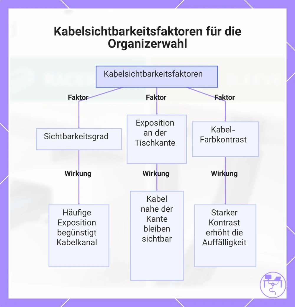 Kabelsichtbarkeitsfaktoren für die Organizerwahl