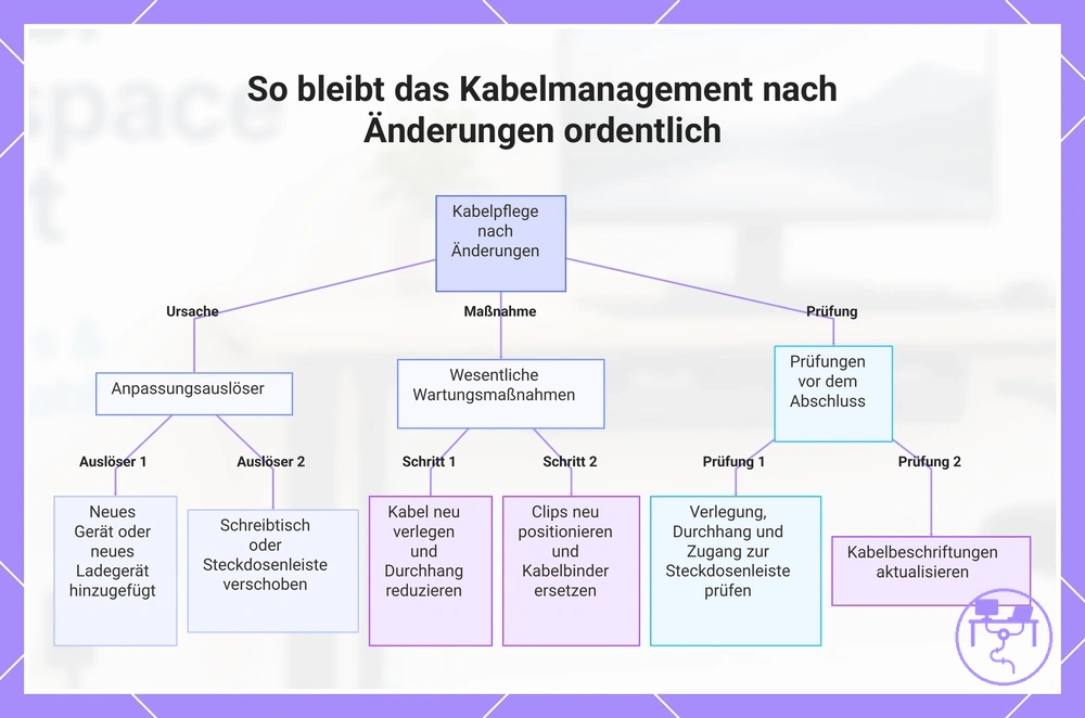 So bleibt das Kabelmanagement nach Änderungen ordentlich