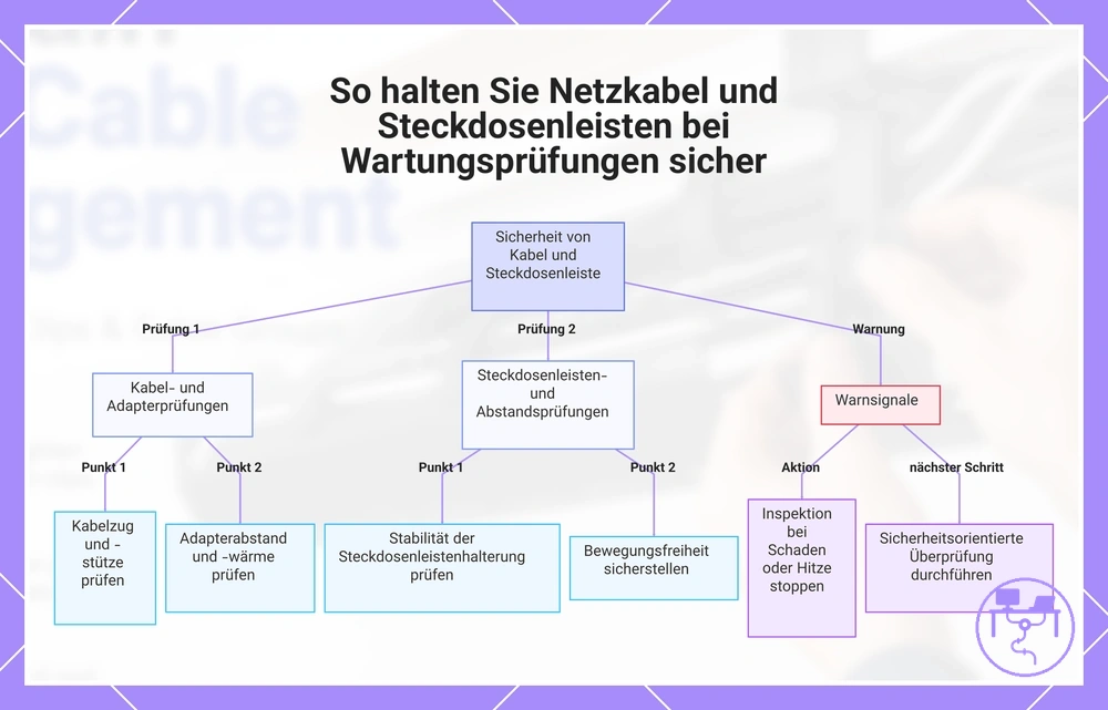 So halten Sie Netzkabel und Steckdosenleisten bei Wartungsprüfungen sicher