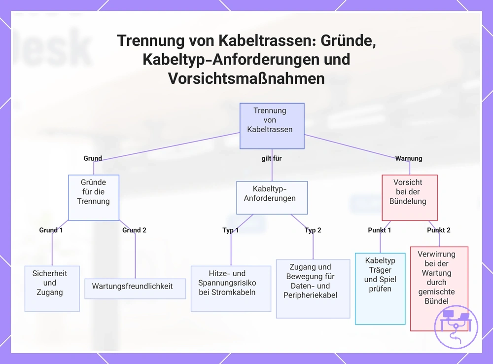 Trennung von Kabeltrassen: Gründe, Kabeltyp-Anforderungen und Vorsichtsmaßnahmen