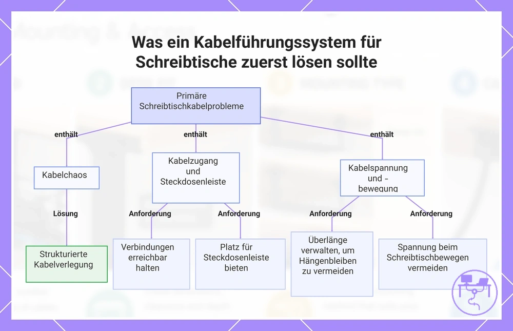 Was ein Kabelführungssystem für Schreibtische zuerst lösen sollte