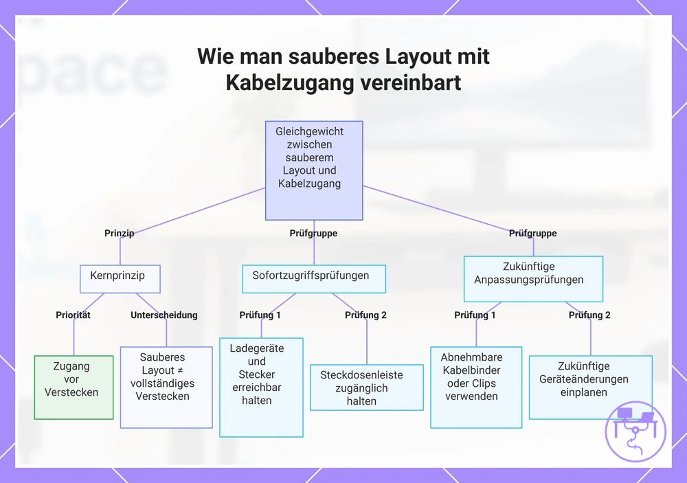 Wie man sauberes Layout mit Kabelzugang vereinbart