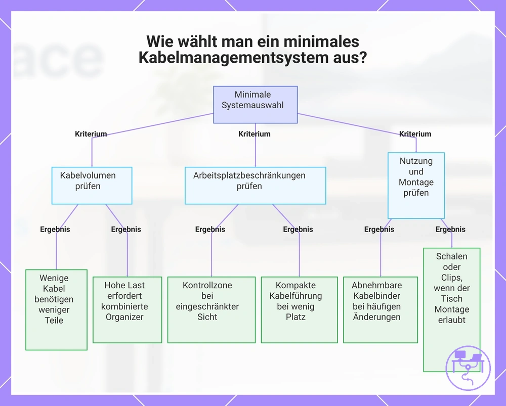 Wie wählt man ein minimales Kabelmanagementsystem aus?