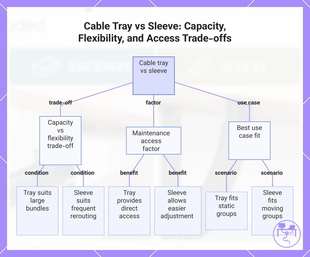 Cable Tray vs Sleeve: Capacity, Flexibility, and Access Trade-offs