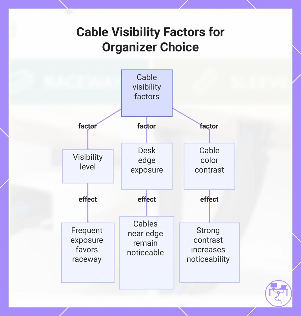 Cable Visibility Factors for Organizer Choice