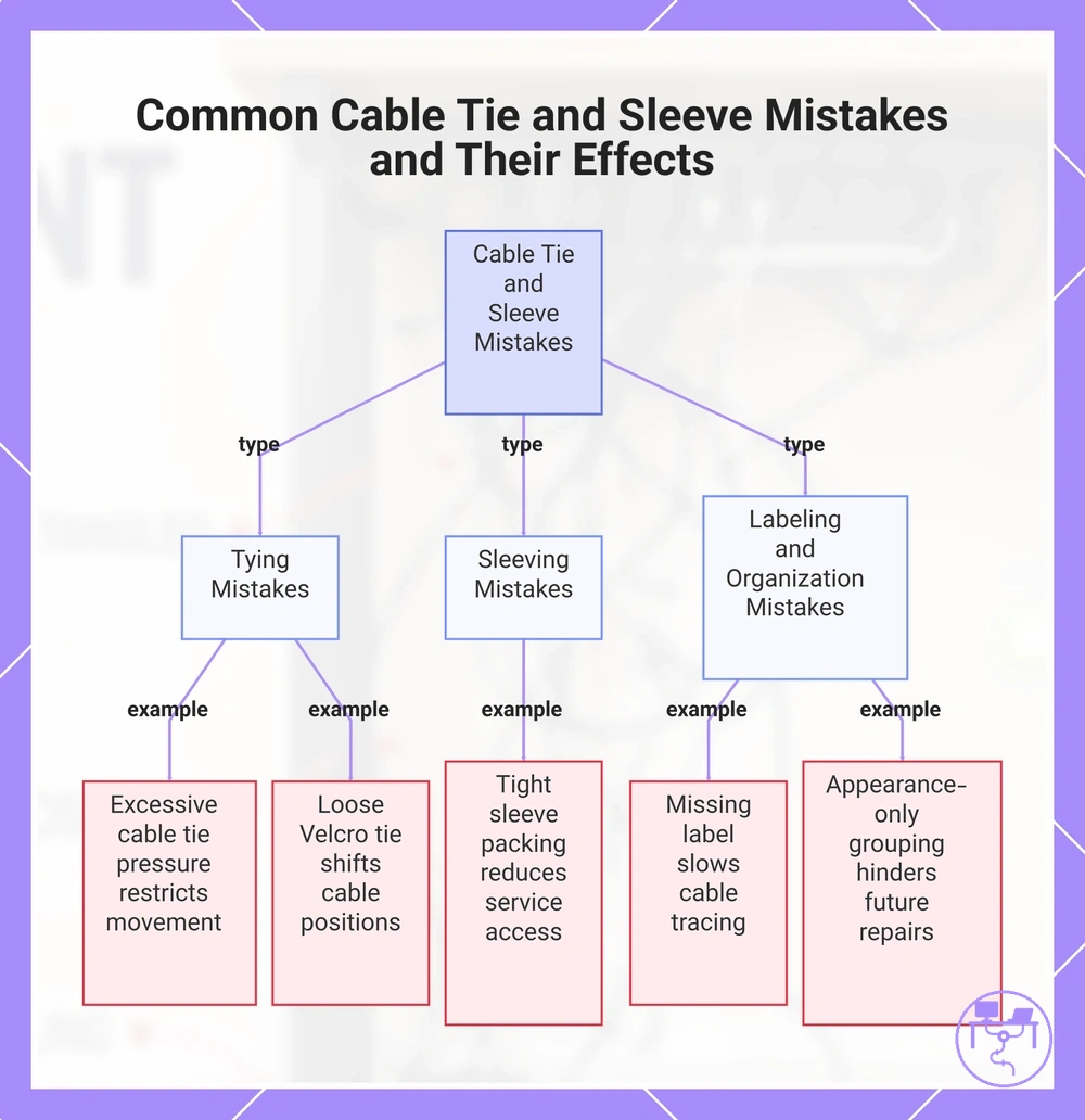 Common Cable Tie and Sleeve Mistakes and Their Effects
