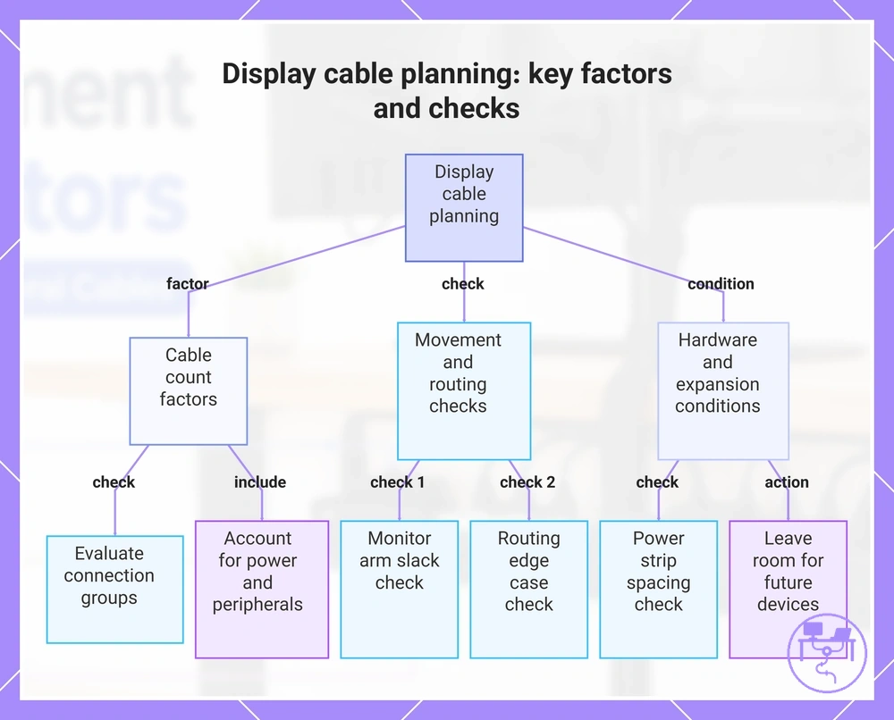 Display cable planning: key factors and checks