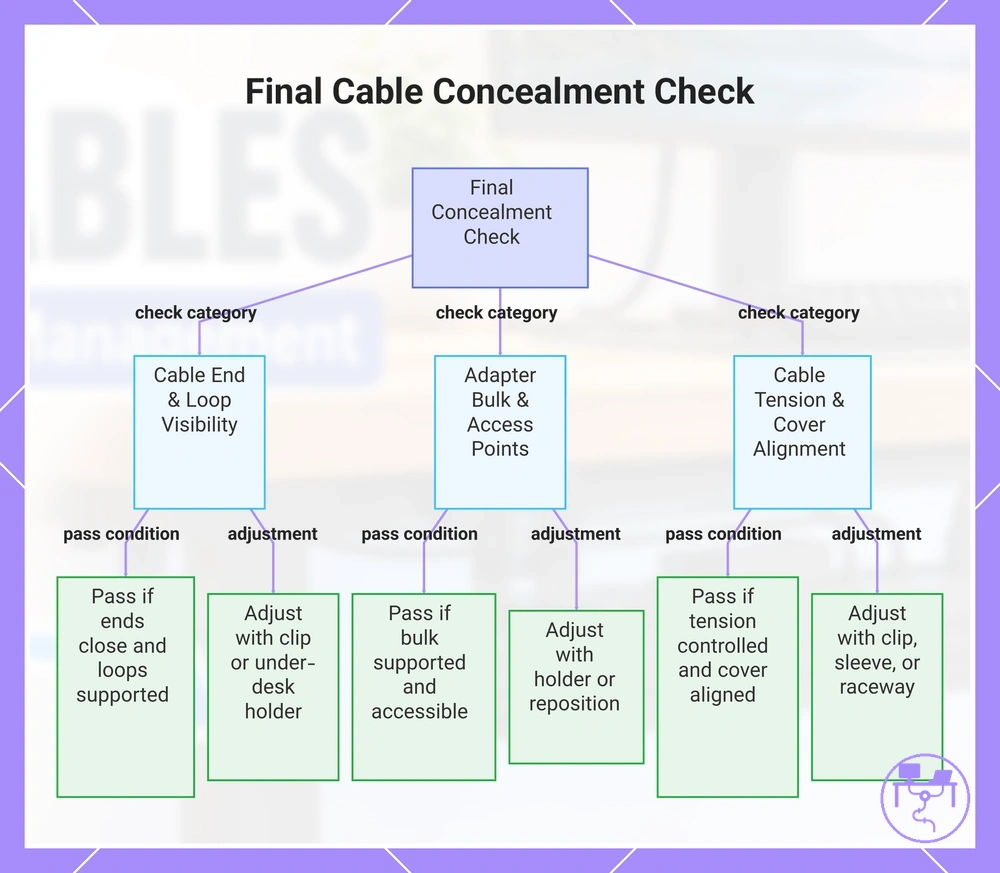 Final Cable Concealment Check