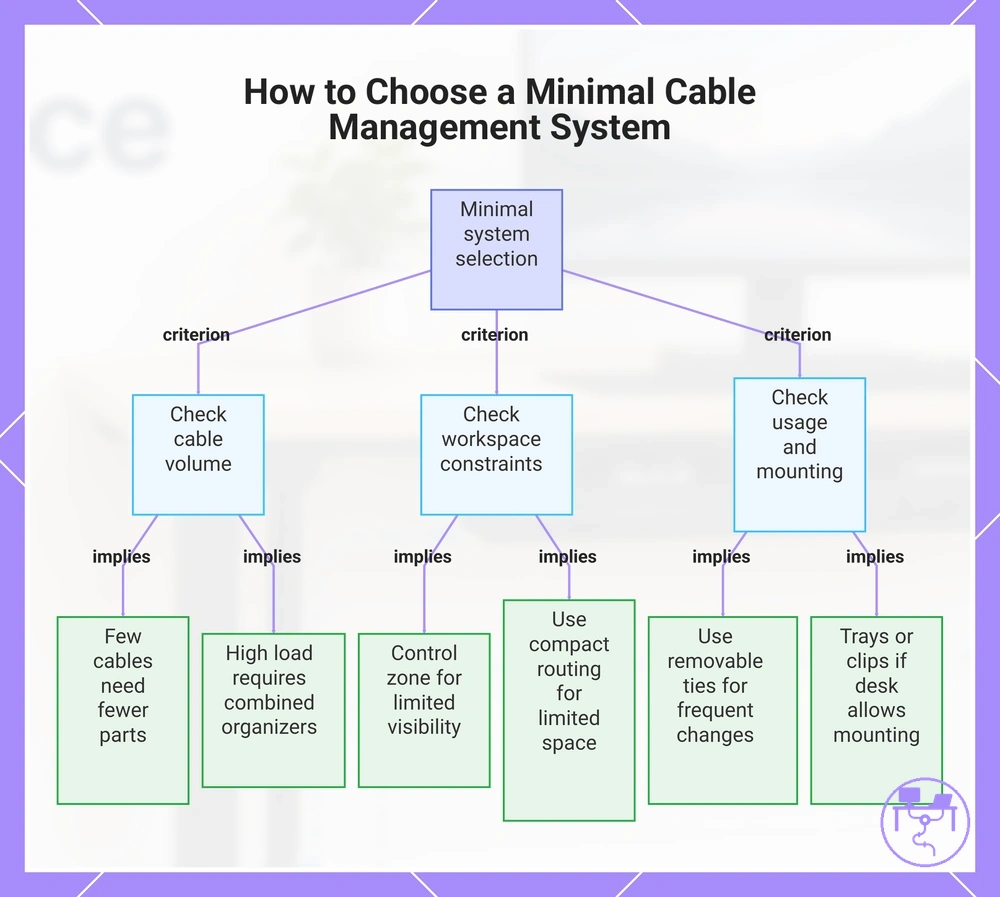 How to Choose a Minimal Cable Management System
