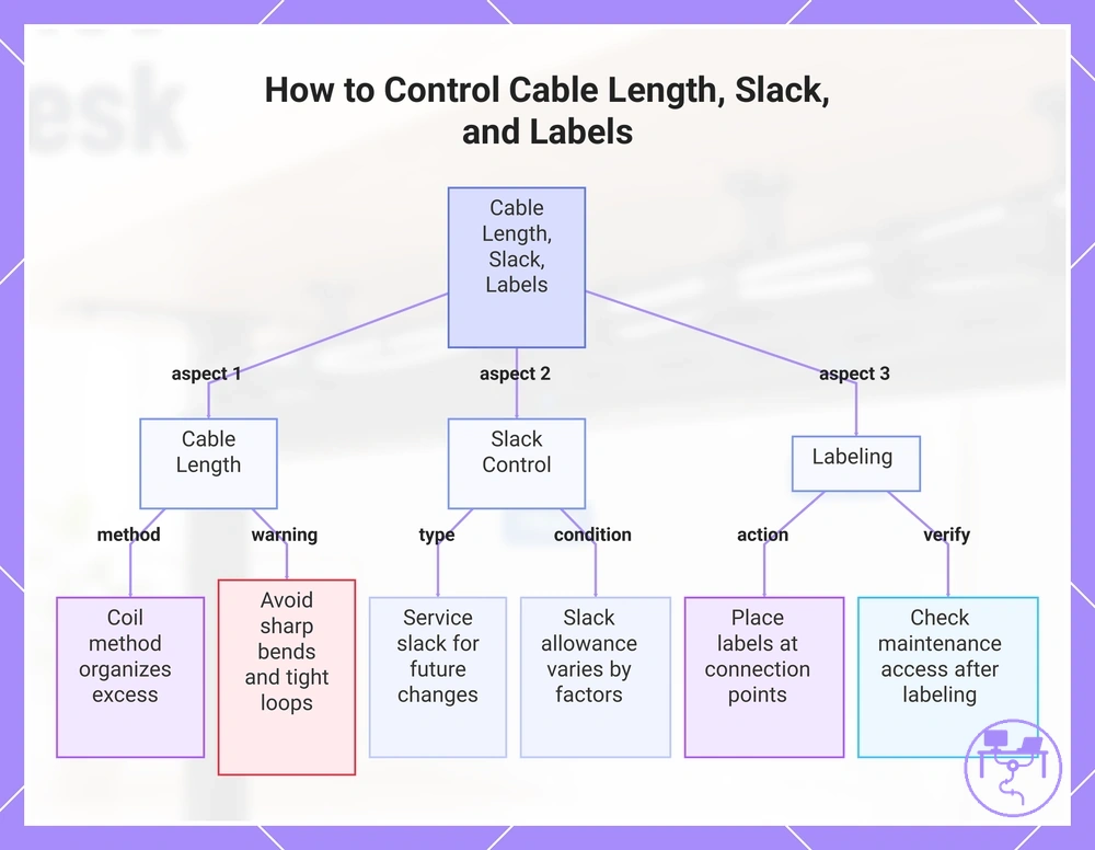 How to Control Cable Length, Slack, and Labels