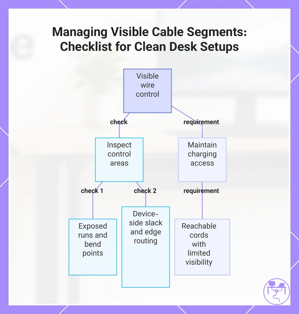 Managing Visible Cable Segments: Checklist for Clean Desk Setups