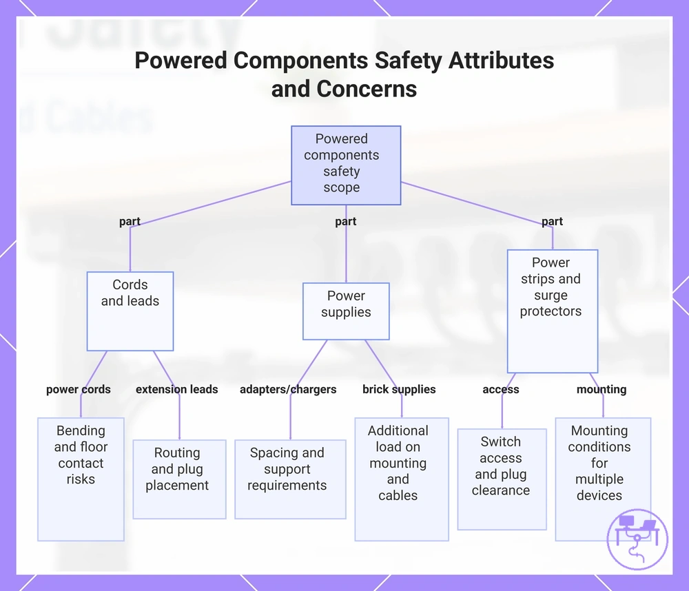 Powered Components Safety Attributes and Concerns
