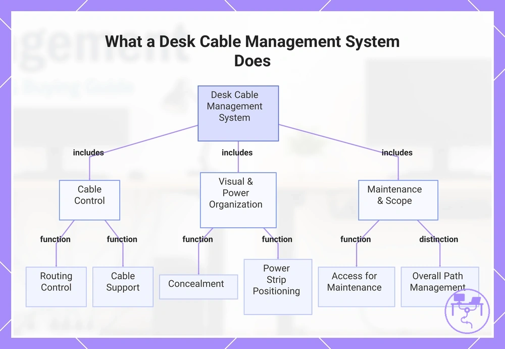 What a Desk Cable Management System Does