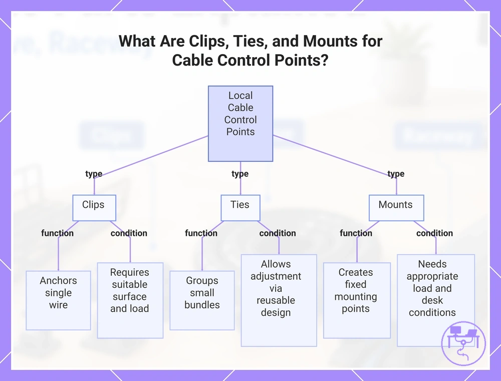 What Are Clips, Ties, and Mounts for Cable Control Points?