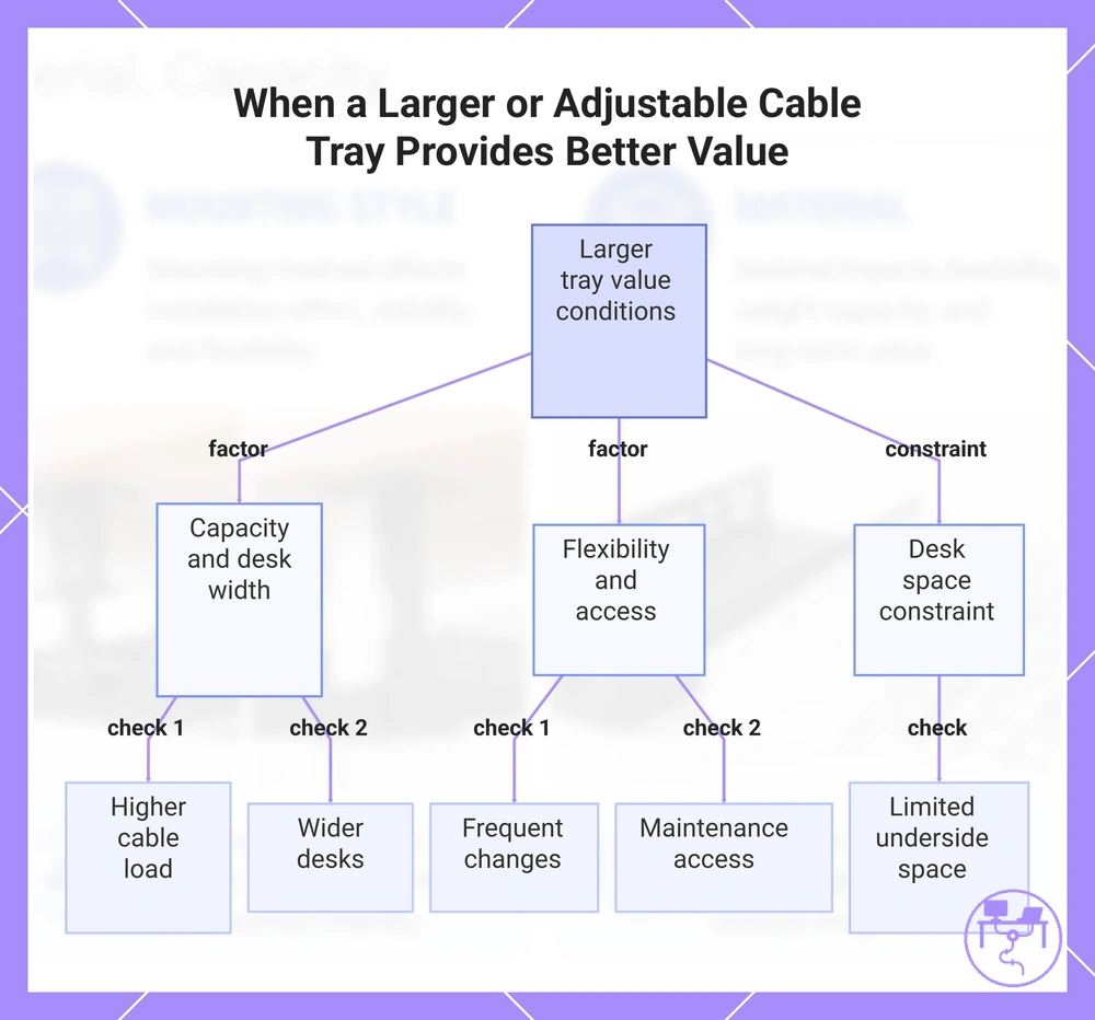 When a Larger or Adjustable Cable Tray Provides Better Value