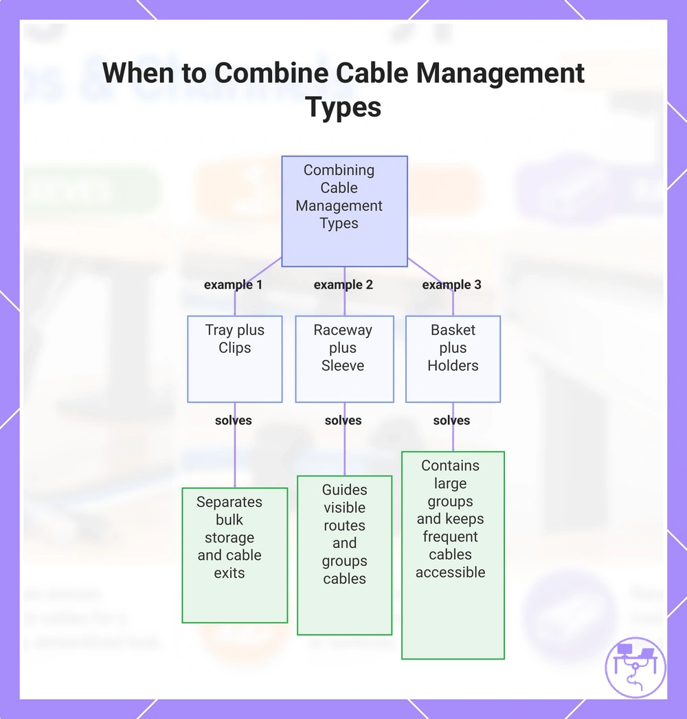 When to Combine Cable Management Types