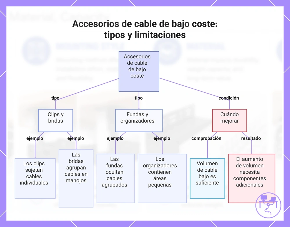 Accesorios de cable de bajo coste: tipos y limitaciones