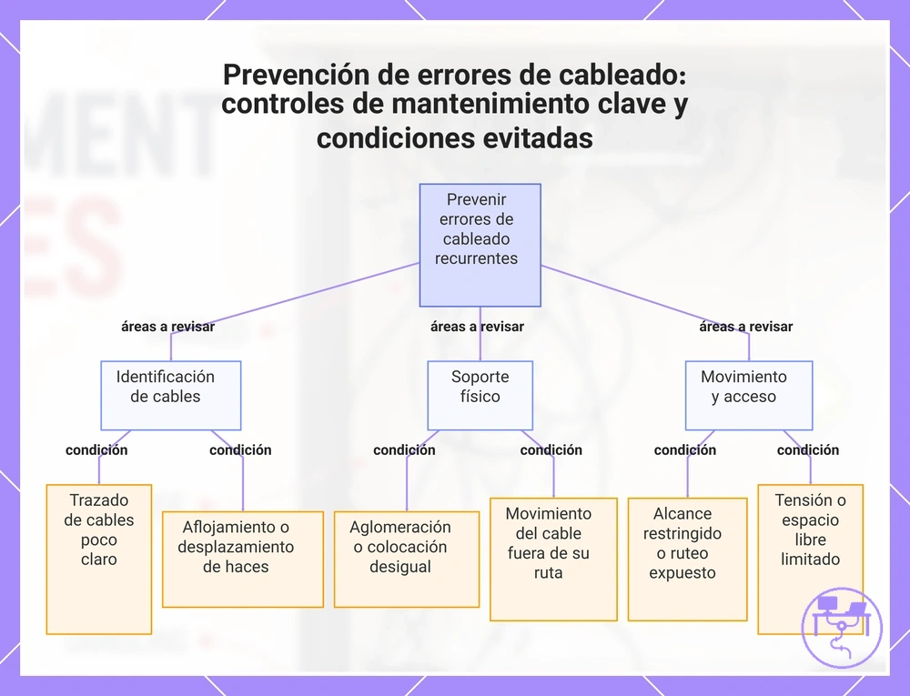 Prevención de errores de cableado: controles de mantenimiento clave y condiciones evitadas