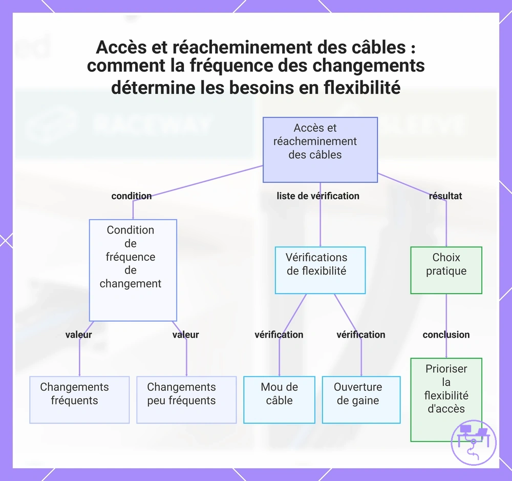 Accès et réacheminement des câbles : comment la fréquence des changements détermine les besoins en flexibilité