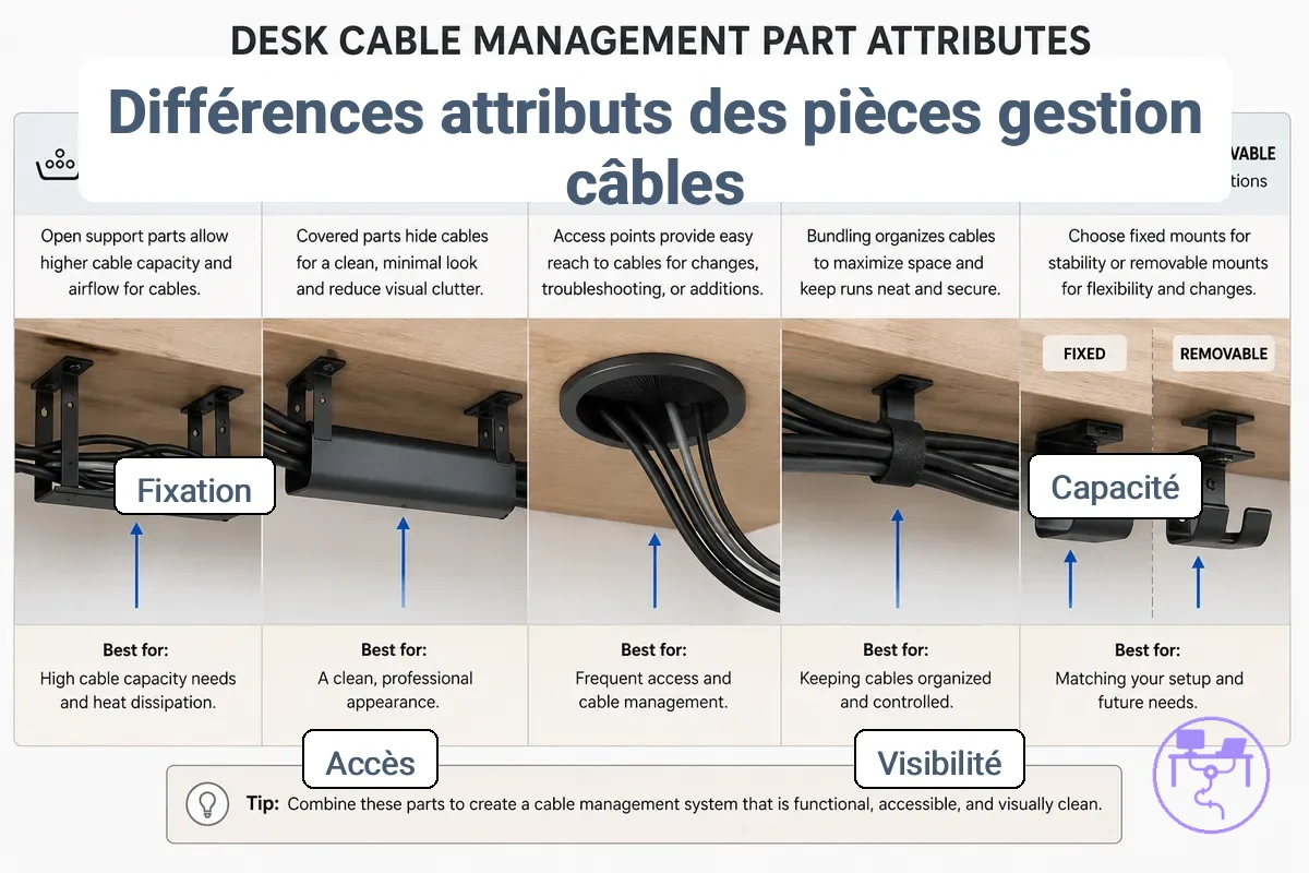 Attributs composants capacite visibilite acces