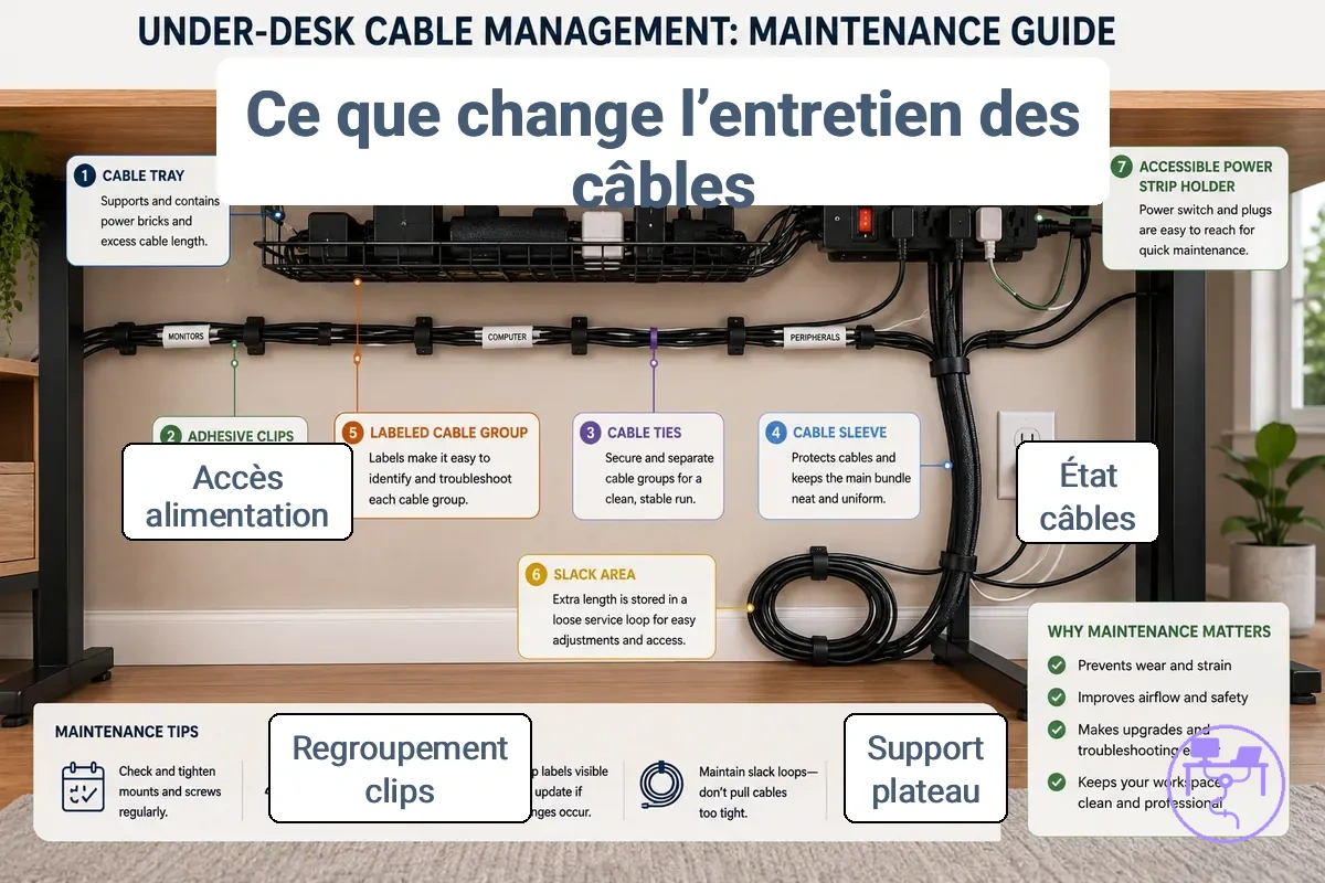 Changements entretien gestion cables