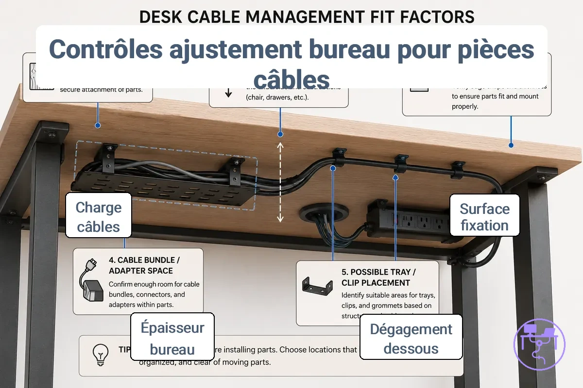 Facteurs adaptation bureau composants utilisables