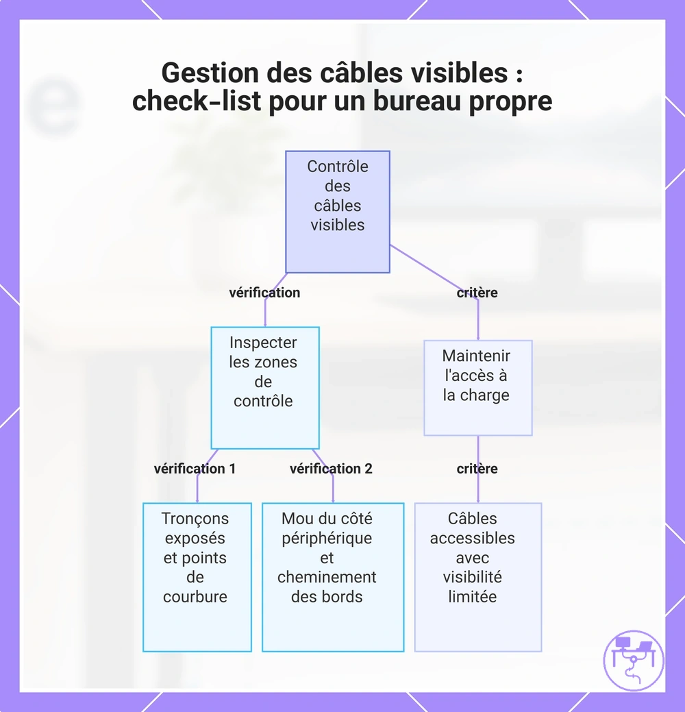 Gestion des câbles visibles : check-list pour un bureau propre