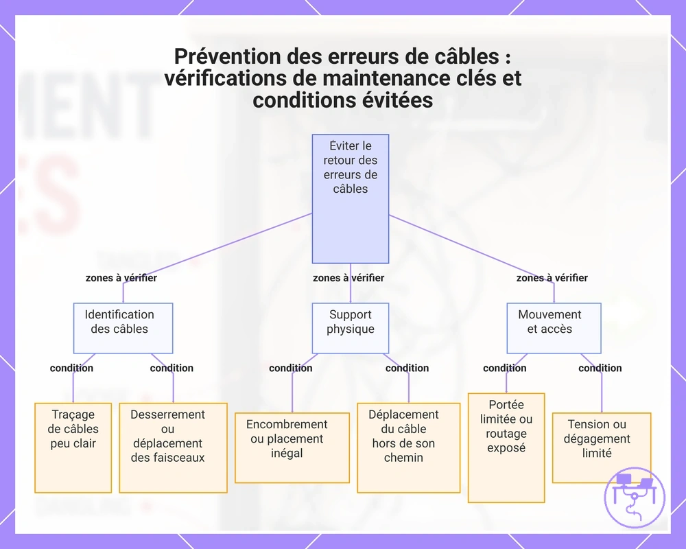 Prévention des erreurs de câbles : vérifications de maintenance clés et conditions évitées