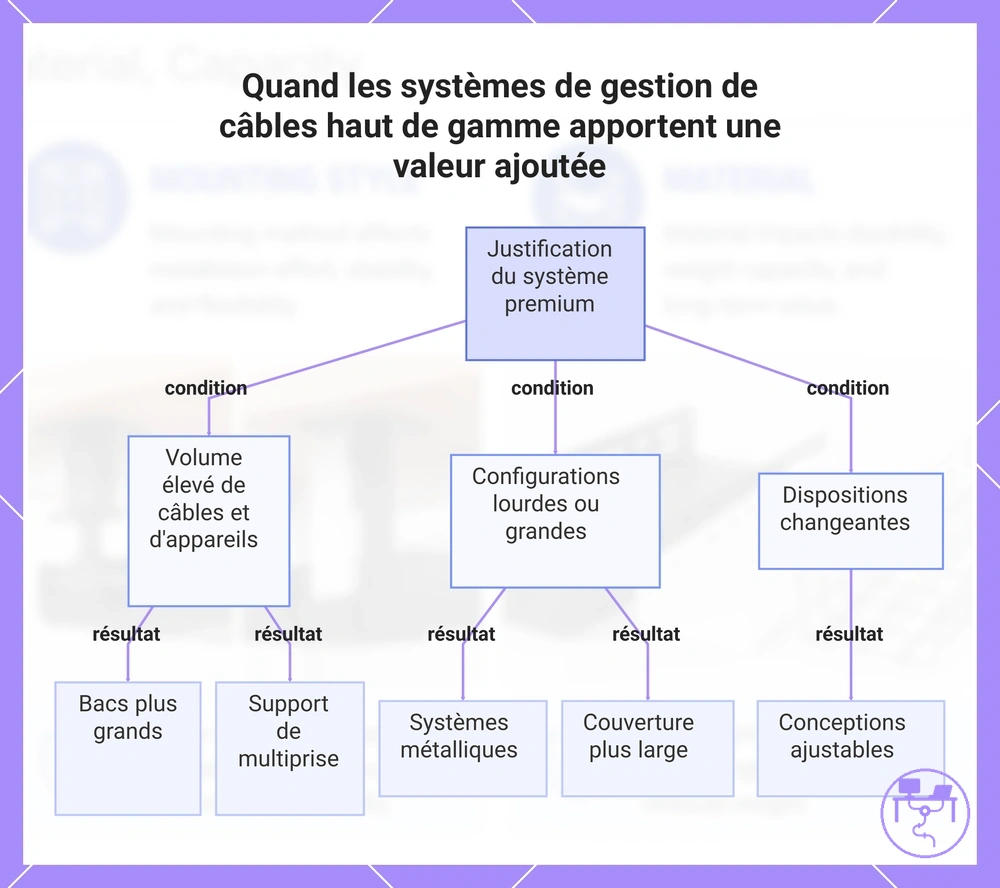 Quand les systèmes de gestion de câbles haut de gamme apportent une valeur ajoutée