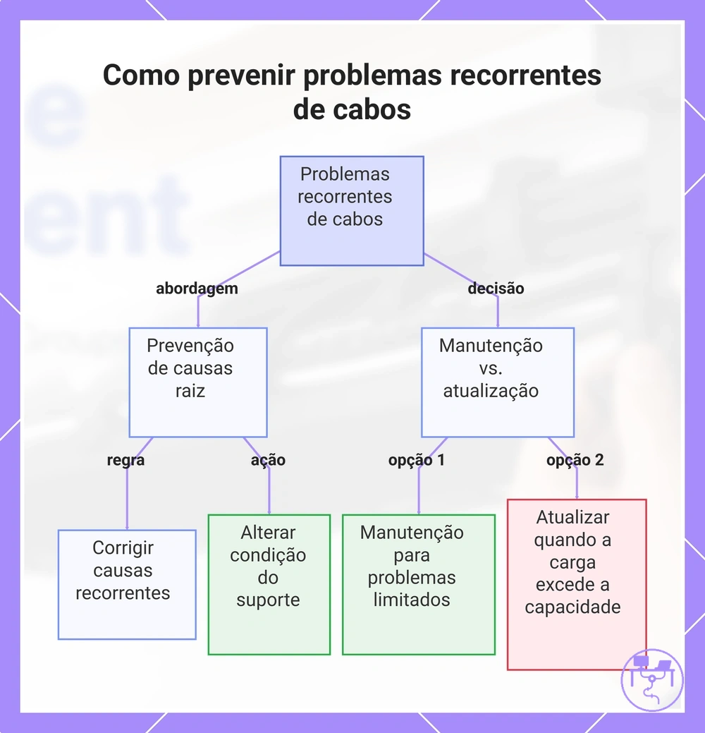 Como prevenir problemas recorrentes de cabos