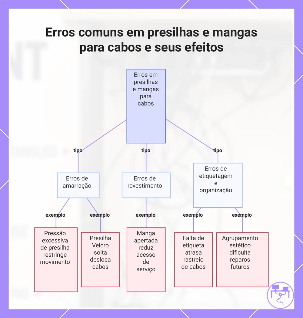 Erros comuns em presilhas e mangas para cabos e seus efeitos
