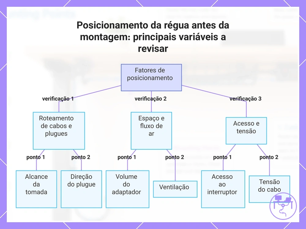 Posicionamento da régua antes da montagem: principais variáveis a revisar