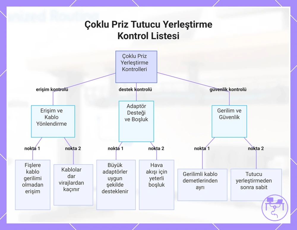 Çoklu Priz Tutucu Yerleştirme Kontrol Listesi
