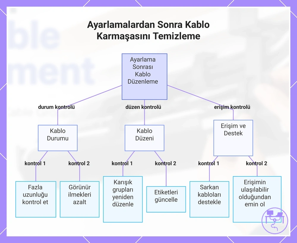 Ayarlamalardan Sonra Kablo Karmaşasını Temizleme