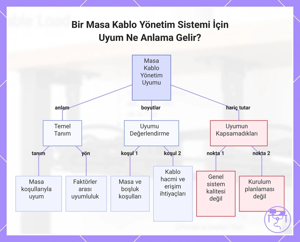 Bir Masa Kablo Yönetim Sistemi İçin Uyum Ne Anlama Gelir?