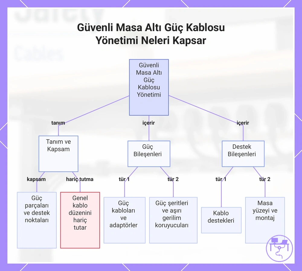 Güvenli Masa Altı Güç Kablosu Yönetimi Neleri Kapsar
