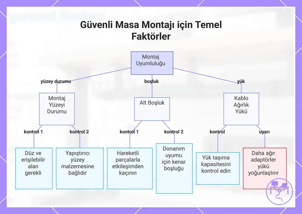 Güvenli Masa Montajı için Temel Faktörler