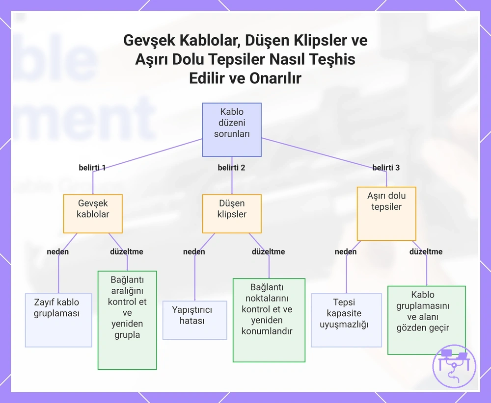 Gevşek Kablolar, Düşen Klipsler ve Aşırı Dolu Tepsiler Nasıl Teşhis Edilir ve Onarılır