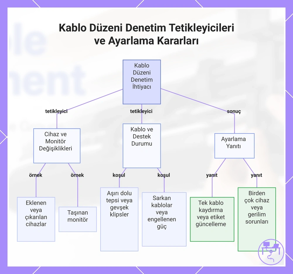 Kablo Düzeni Denetim Tetikleyicileri ve Ayarlama Kararları