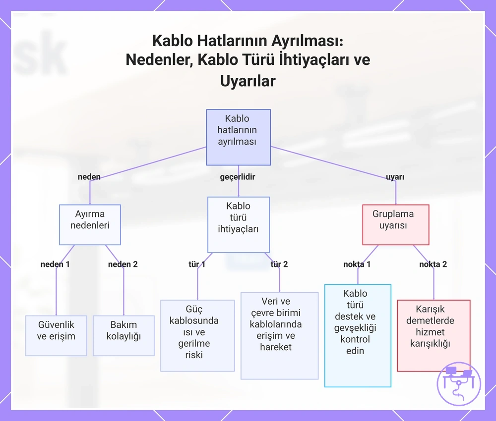 Kablo Hatlarının Ayrılması: Nedenler, Kablo Türü İhtiyaçları ve Uyarılar
