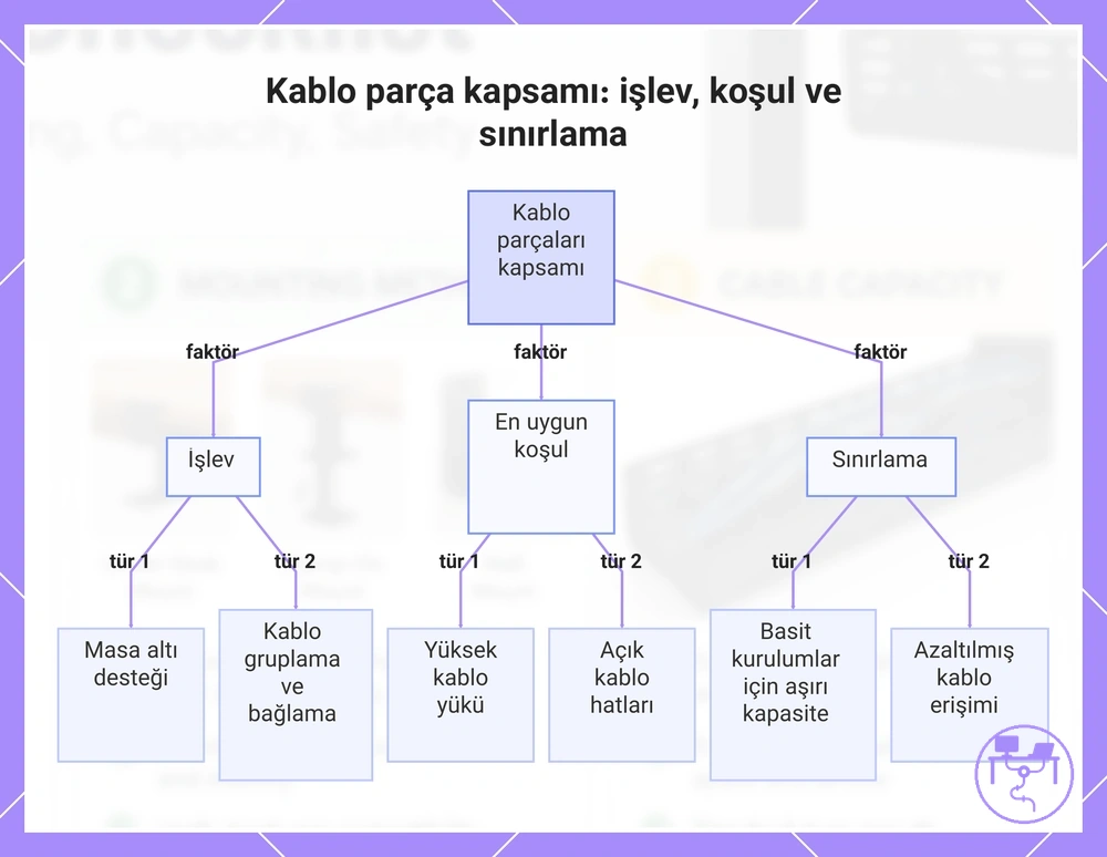 Kablo parça kapsamı: işlev, koşul ve sınırlama