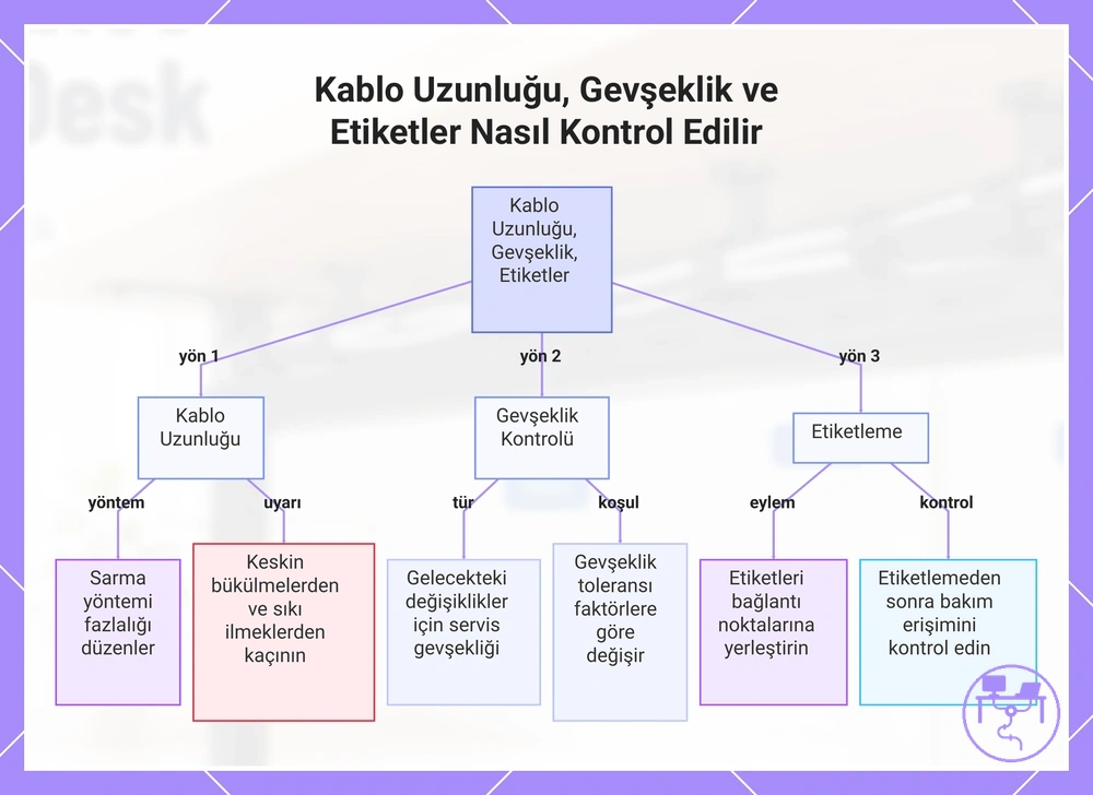 Kablo Uzunluğu, Gevşeklik ve Etiketler Nasıl Kontrol Edilir